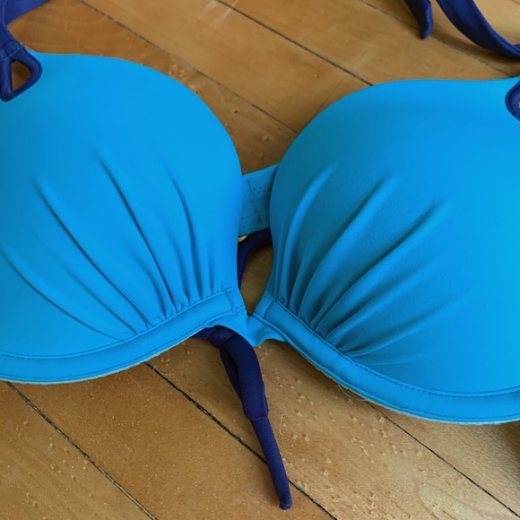 Victoria’s Secret Bombshell Swim Top Teal 36B - Picture 3 of 4